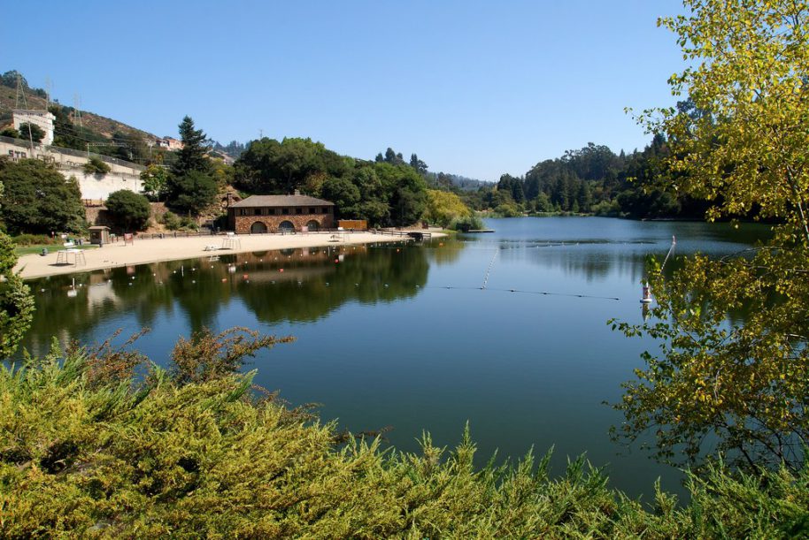 lake temescal swimming hole oakland east bay gig car share