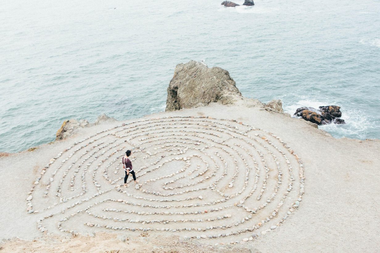 land's end labyrinth, marin headlands, sutro baths